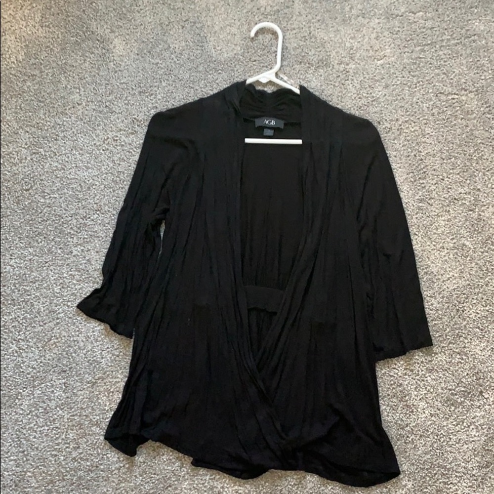 Black cardigan